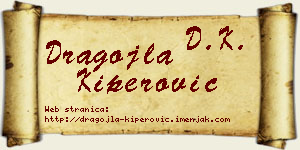 Dragojla Kiperović vizit kartica